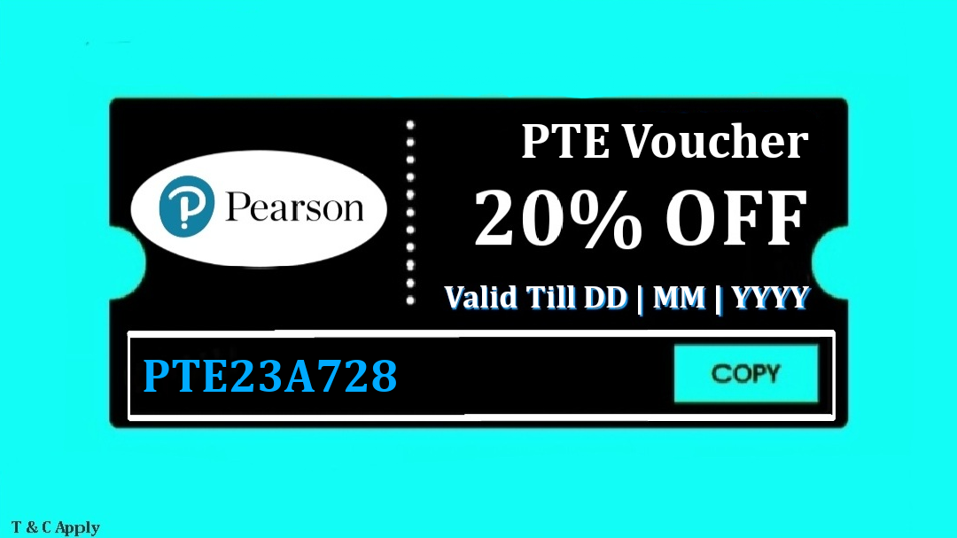 PTE Voucher Get Up To 20 OFF On PTE Academic Voucher